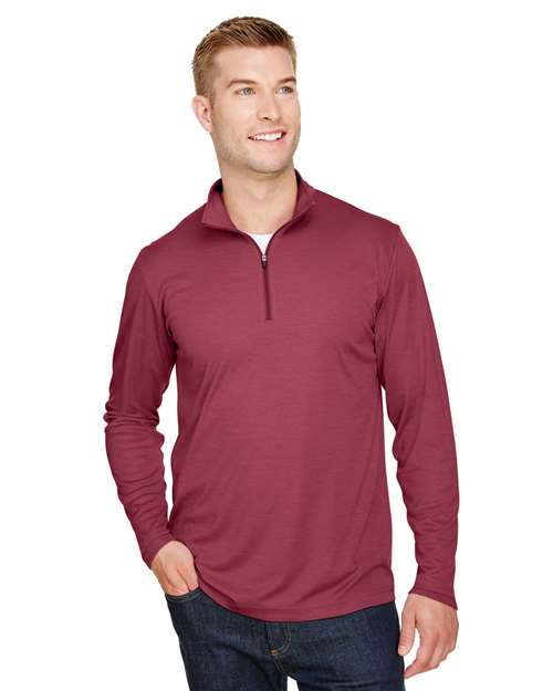 Team 365 Men's Zone Sonic Heather Performance Quarter-Zip Pullover
