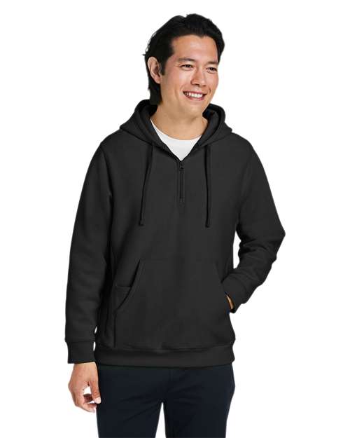 Team 365 Unisex Zone HydroSport™ Heavyweight Quarter-Zip Hooded Sweatshirt
