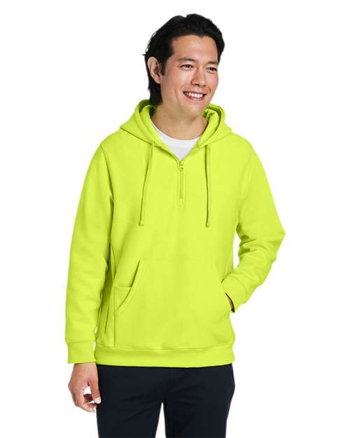 Team 365 Unisex Zone HydroSport™ Heavyweight Quarter-Zip Hooded Sweatshirt