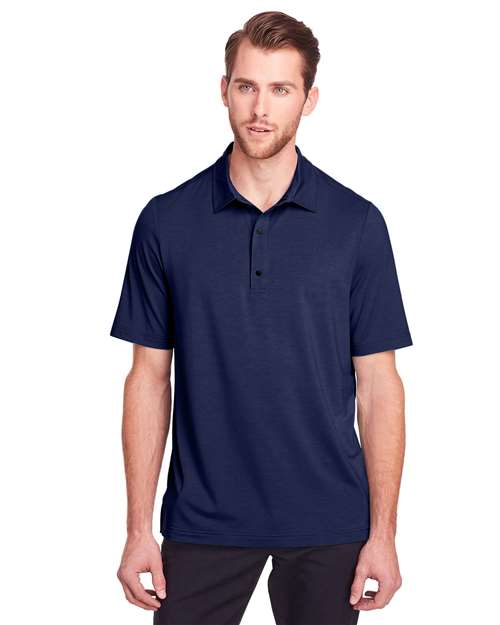 North End Men's JAQ Snap-Up Stretch Performance Polo