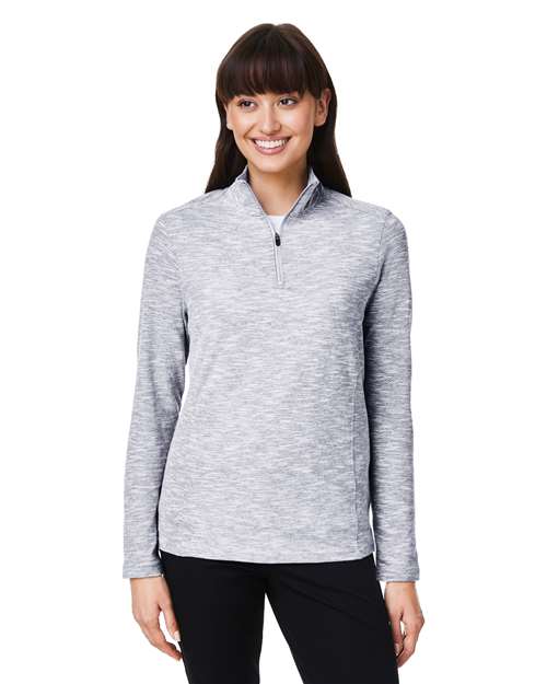 North End Women's Eclipse Jacquard Quarter-Zip Pullover