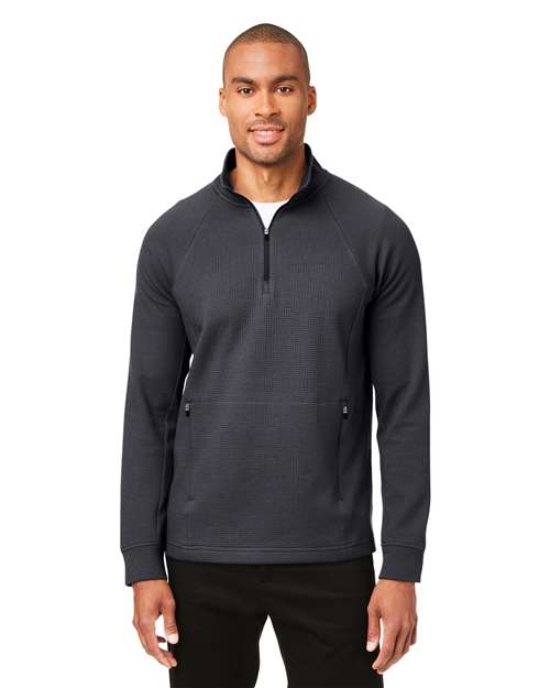 North End Men's Rhythm Waffle Quarter-Zip Pullover
