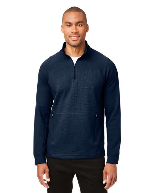 North End Men's Rhythm Waffle Quarter-Zip Pullover