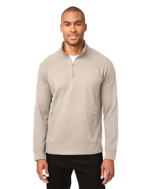 North End Men's Rhythm Waffle Quarter-Zip Pullover