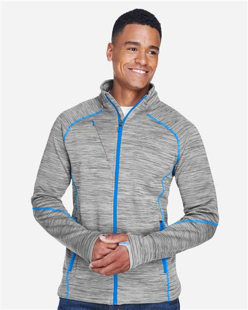 North End Men's Flux Mélange Bonded Fleece Jacket