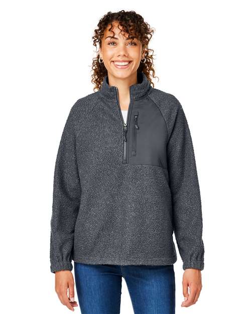 North End Women's Aura Sweater Fleece Quarter-Zip Pullover