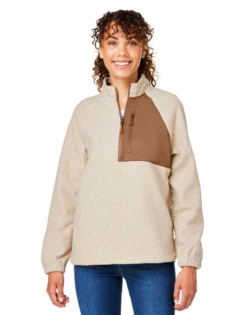 North End Women's Aura Sweater Fleece Quarter-Zip Pullover