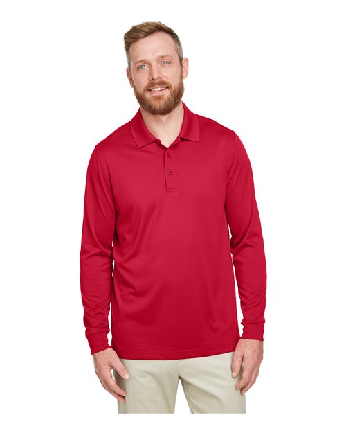Harriton Men's Tall Advantage Long Sleeve Snag Protection Plus IL Polo