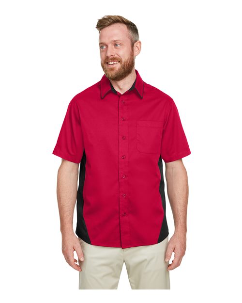 Harriton Men's Tall Flash IL Colorblock Shirt