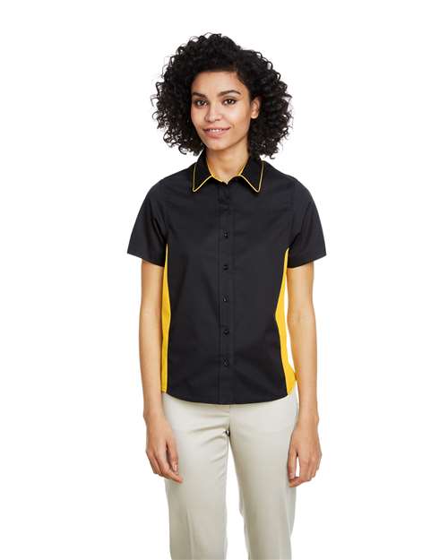 Harriton Women's Flash IL Colorblock Shirt