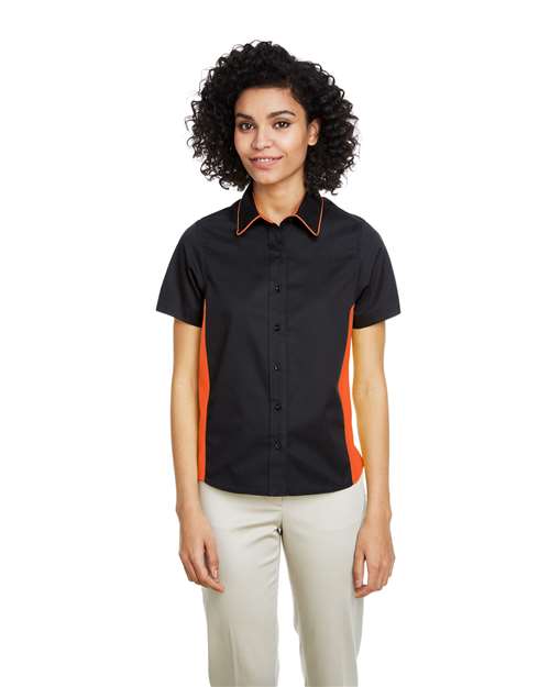 Harriton Women's Flash IL Colorblock Shirt