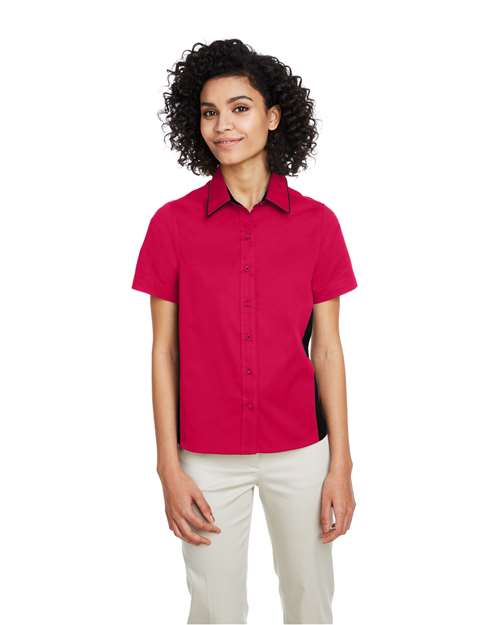 Harriton Women's Flash IL Colorblock Shirt