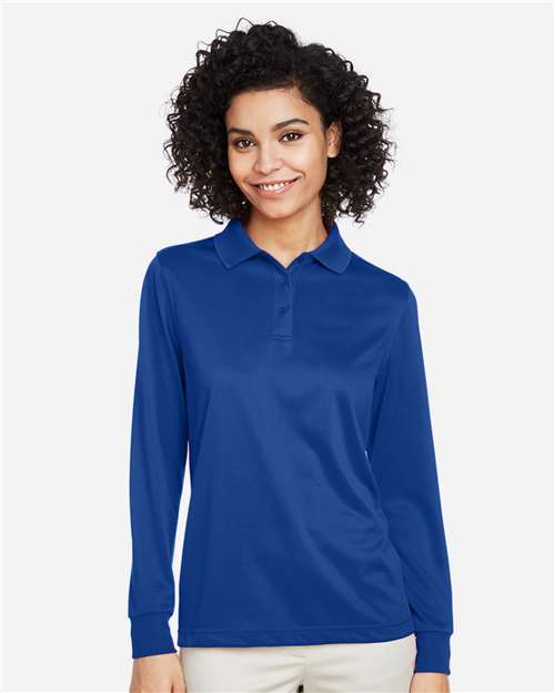 Harriton Women's Advantage Snag Protection Plus IL Long Sleeve Polo