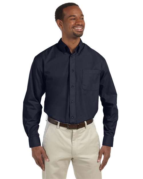 Harriton Men's Essential Poplin