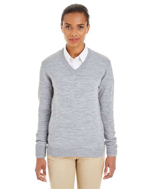 Harriton Women's Pilbloc V-Neck Sweater