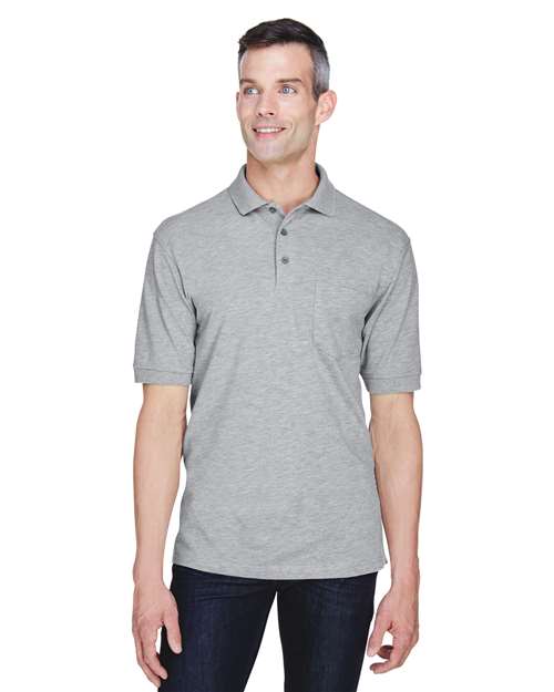 Harriton Men's Easy Blend™ Polo with Pocket