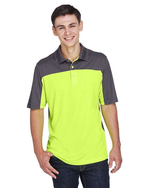 CORE365 Men's Balance Colorblock Performance Piqué Polo