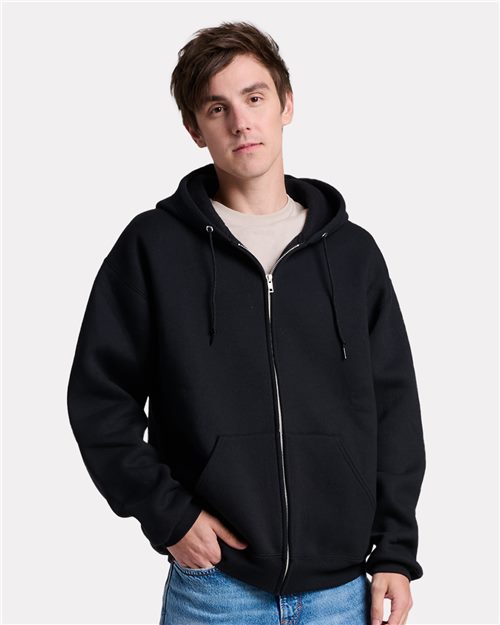 JERZEES Unisex Rugged Full-Zip Hooded Sweatshirt