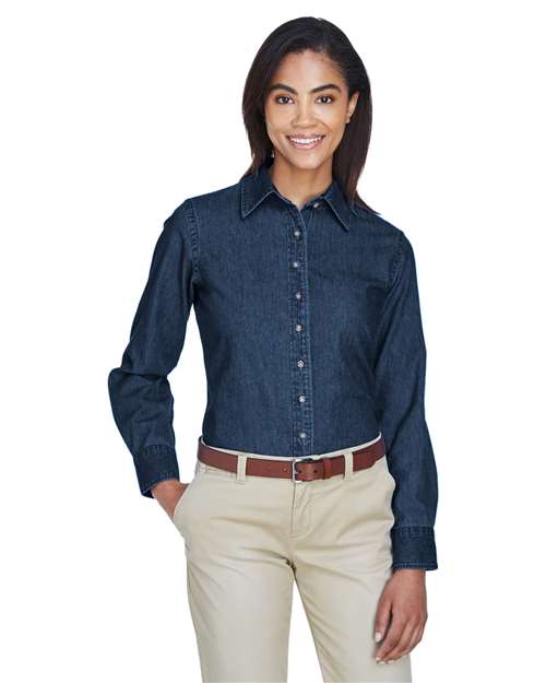 Harriton Women's Denim Shirt
