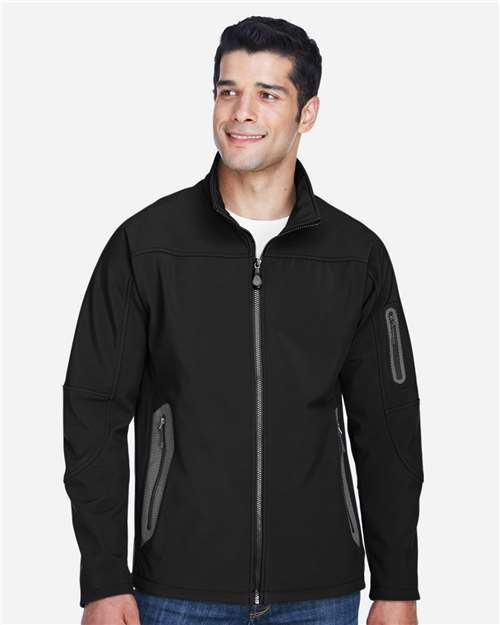 North End Men's Three Layer Fleece Bonded Shell Technical Jacket
