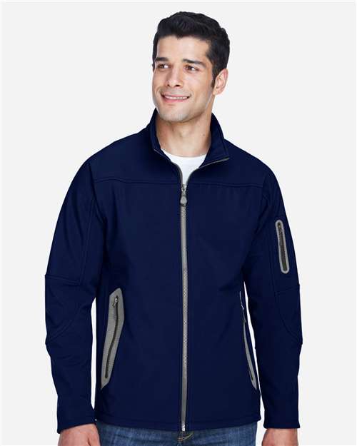 North End Men's Three Layer Fleece Bonded Shell Technical Jacket