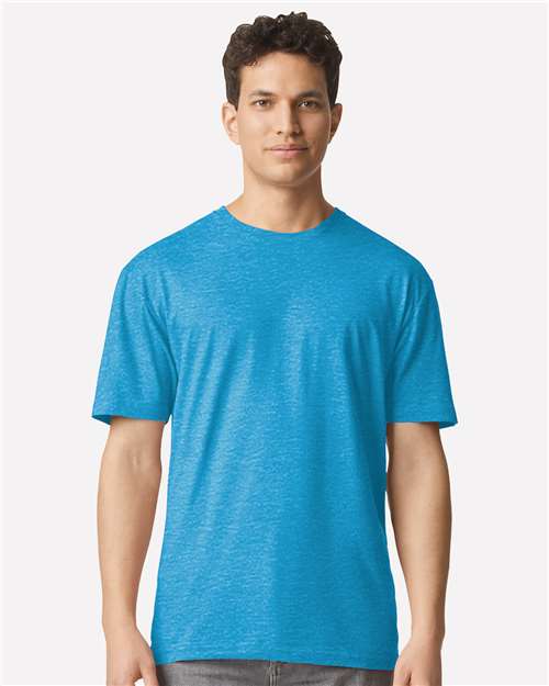 Gildan Unisex Light Cotton T-Shirt - Heather Sapphire