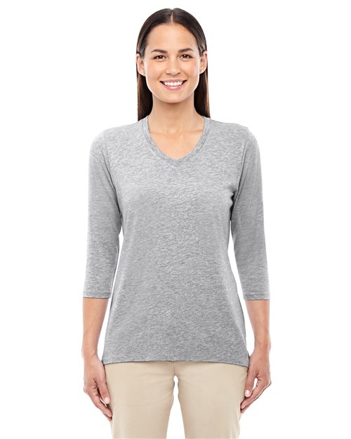 Devon & Jones Women's Perfect Fit™ Bracelet-Length V-Neck Top
