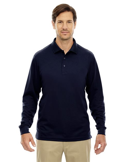 CORE365 Men's Tall Pinnacle Performance Long Sleeve Piqué Polo