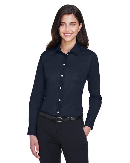 Devon & Jones Women's Crown Collection® Solid Stretch Twill Woven Dress Shirt