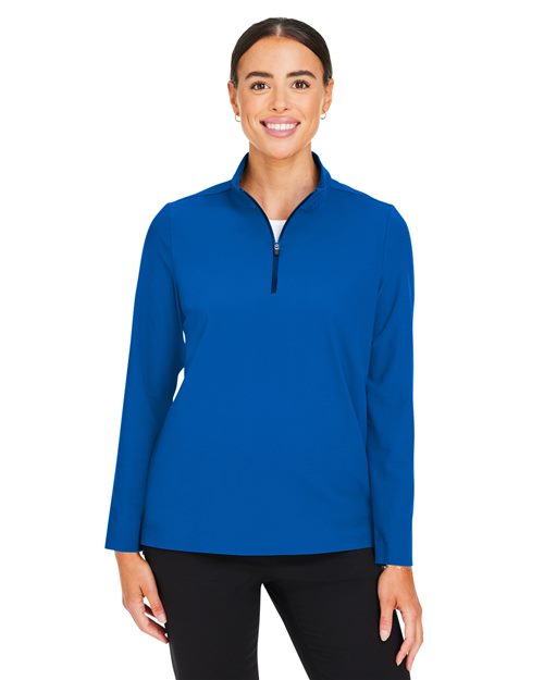 Devon & Jones Women's CrownLux Performance® Windsor Welded Quarter-Zip Pullover