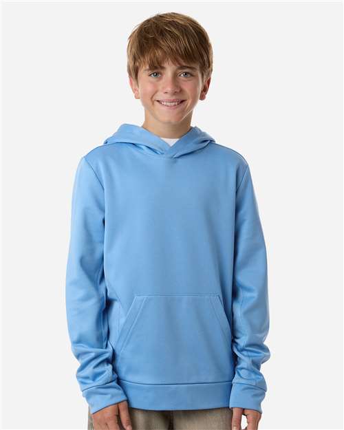 Team 365 Youth Squad Hooded Tech Fleece Pullover