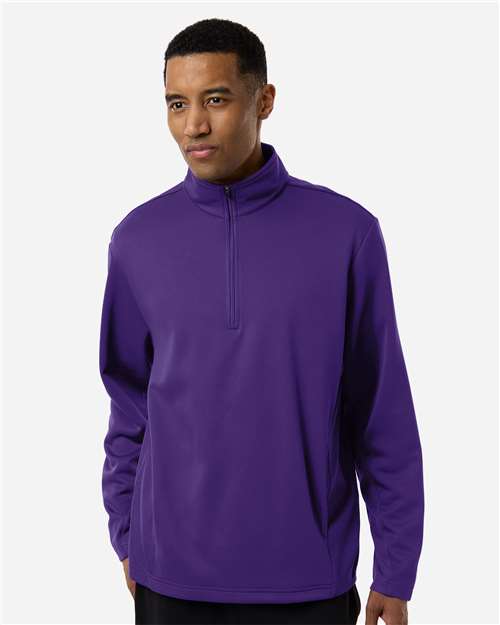 Team 365 Unisex Squad Cadet Quarter-Zip Tech Fleece Pullover