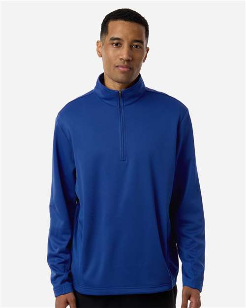 Team 365 Unisex Squad Cadet Quarter-Zip Tech Fleece Pullover