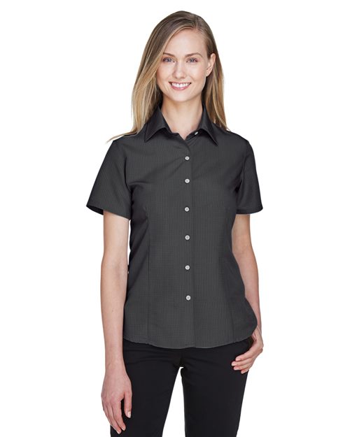 Harriton Women's Barbados Textured Camp Shirt