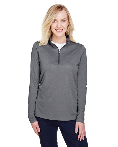 Team 365 Women's Zone Sonic Heather Performance Quarter-Zip Pullover
