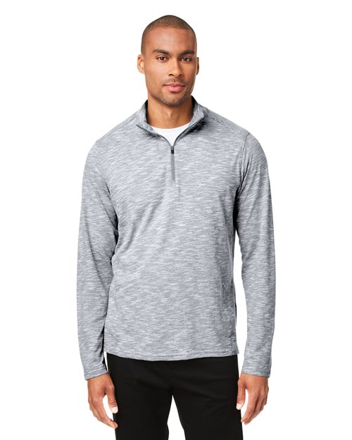 North End Men's Eclipse Jacquard Quarter-Zip Pullover