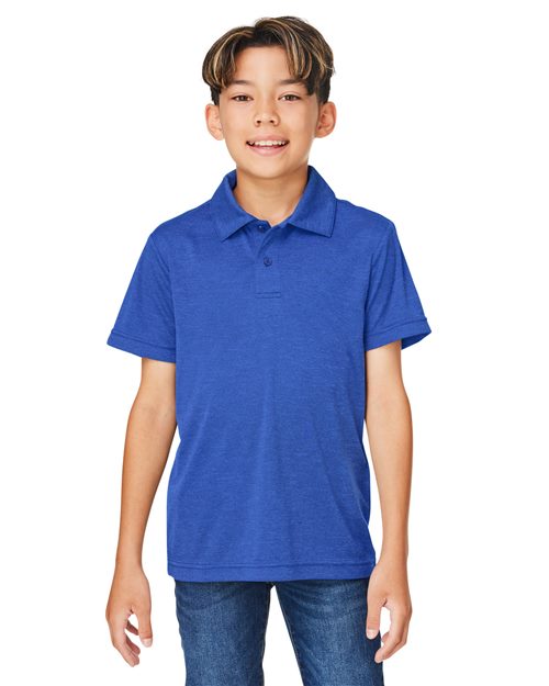 Team 365 Youth Zone Sonic Heather Performance Polo