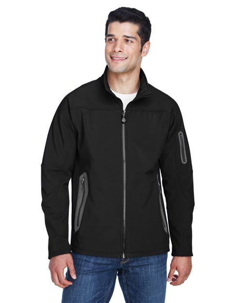North End Men's Three Layer Fleece Bonded Shell Technical Jacket