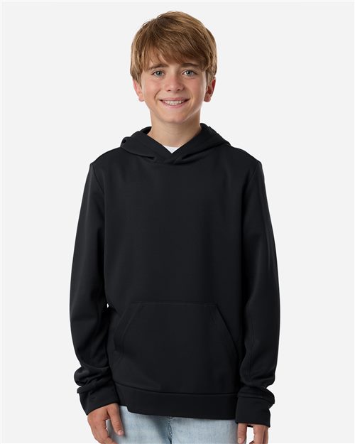 Team 365 Youth Squad Hooded Tech Fleece Pullover