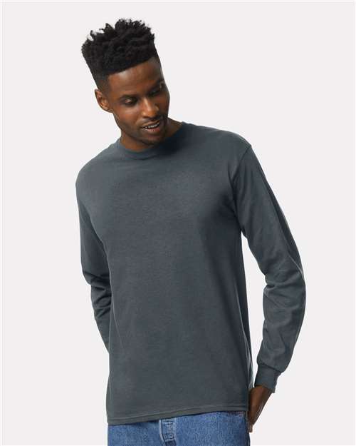 Gildan Unisex Ultra Cotton® Long Sleeve T-Shirt - Dark Heather