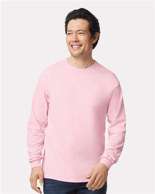 Gildan Unisex Ultra Cotton® Long Sleeve T-Shirt - Light Pink