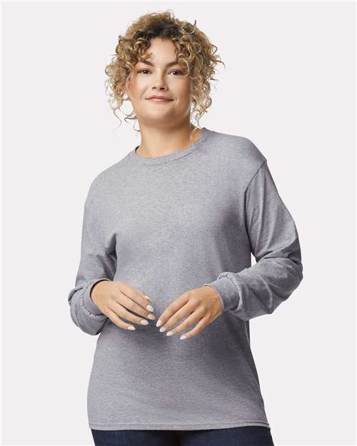 Gildan Unisex Ultra Cotton® Long Sleeve T-Shirt - Sport Grey