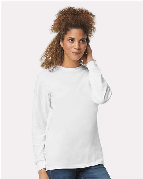 Gildan Unisex Ultra Cotton® Long Sleeve T-Shirt - White