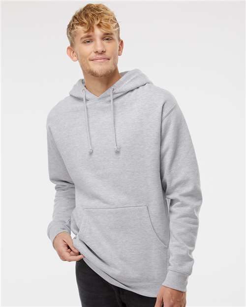 Independent Trading Co. Unisex Heavyweight Hooded Sweatshirt - Grey Heather
