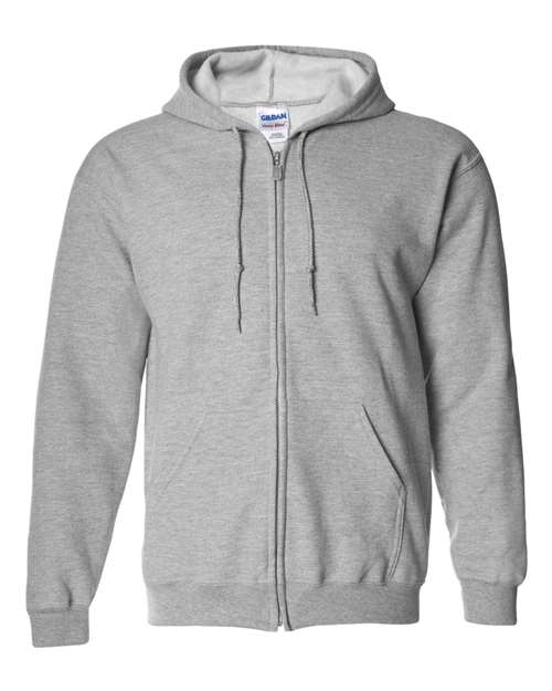 Gildan Unisex Heavy Blend™ Full-Zip Hooded Sweatshirt - Sport Grey