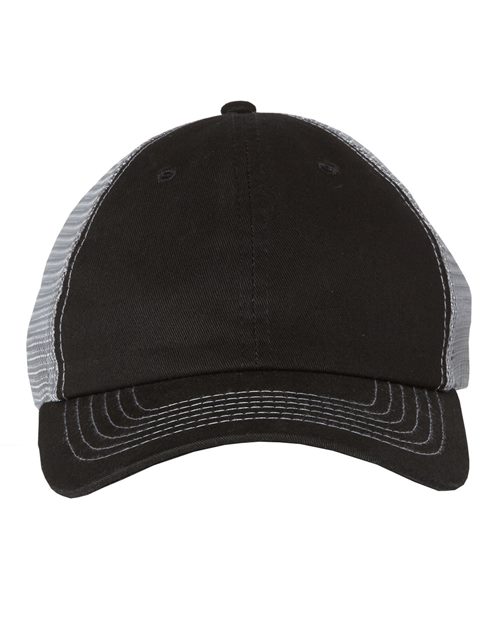 Valucap Contrast-Stitch Mesh-Back Cap