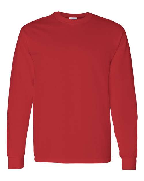 Gildan Unisex Heavy Cotton™ Long Sleeve T-Shirt - Red