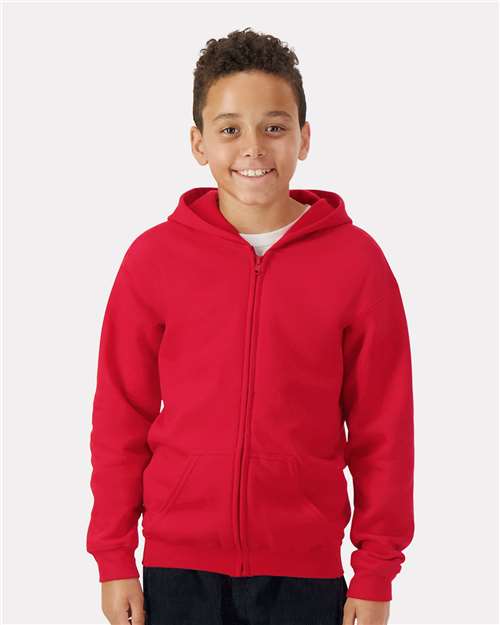 Gildan Youth Heavy Blend™ Full-Zip Hooded Sweatshirt