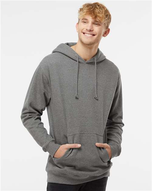 Independent Trading Co. Unisex Heavyweight Hooded Sweatshirt - Gunmetal Heather