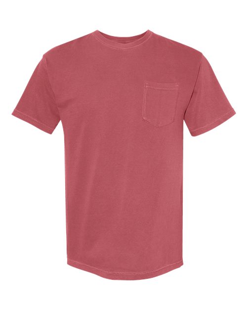 Comfort Colors Unisex Garment-Dyed Heavyweight Pocket T-Shirt - Crimson